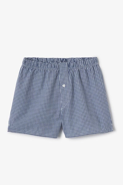 Cale&ccedil;on &agrave; carreaux vichy en coton