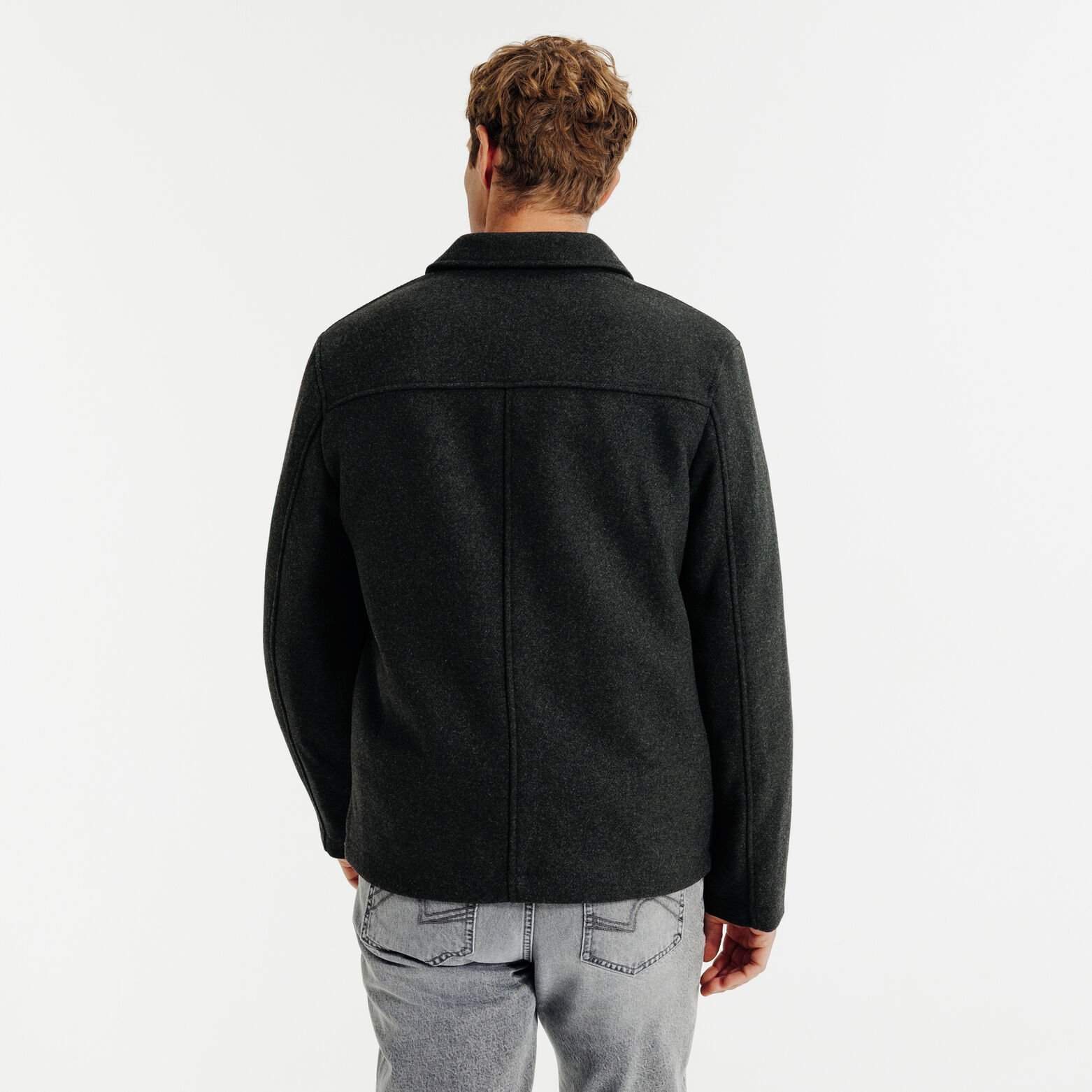 Vest met hemdskraag en knopen