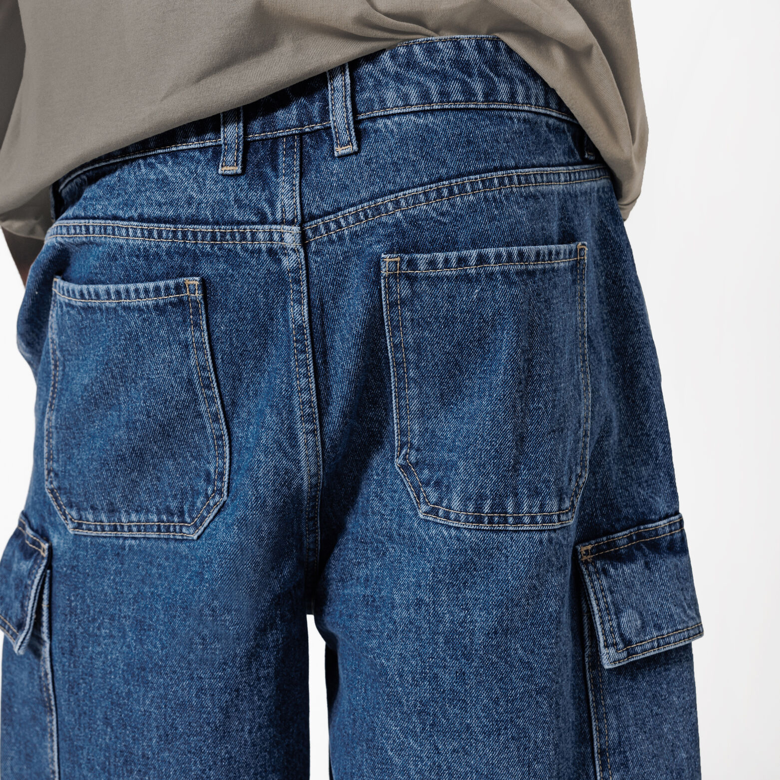 Bermuda baggy en jean
