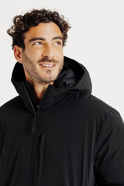 Blouson &agrave; capuche zipp&eacute;