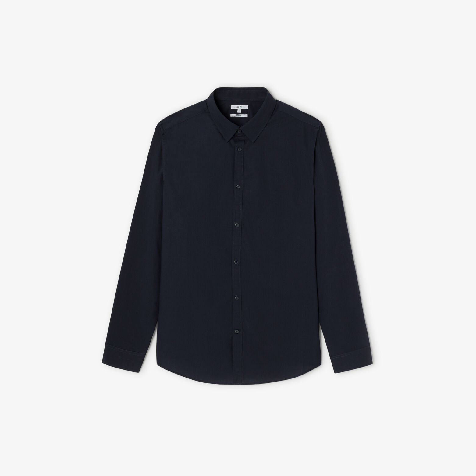 Chemise en coton col semi italien