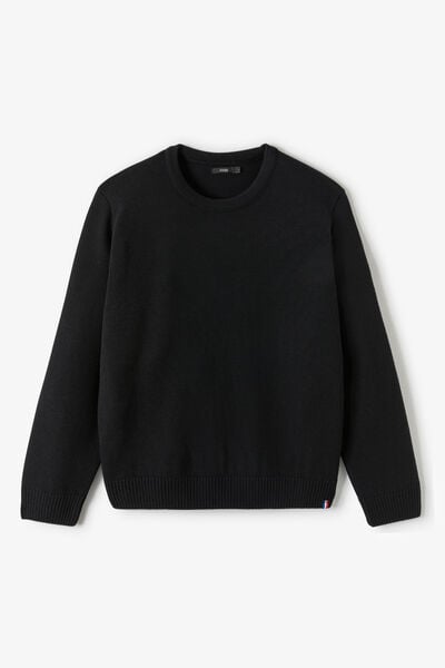 Pull laine col rond Made In France