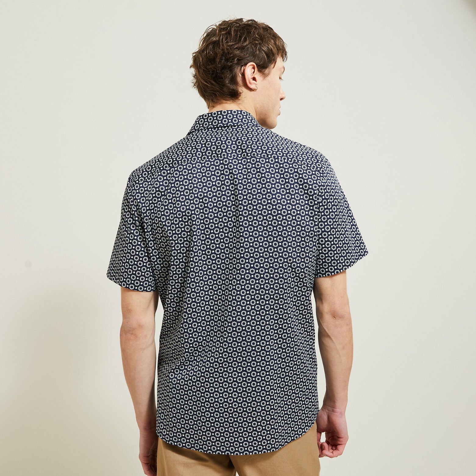 Chemisette en coton avec  imprim&eacute;