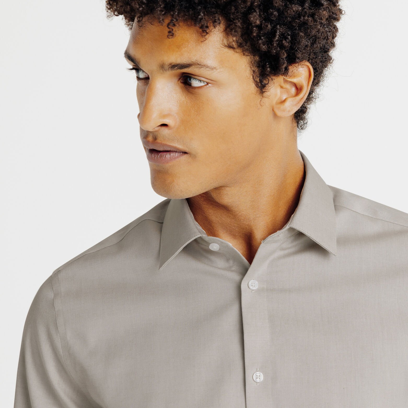 Chemise sans repassage en coton regular