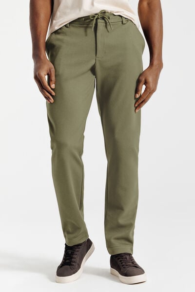 Pantalon chino tapered maille