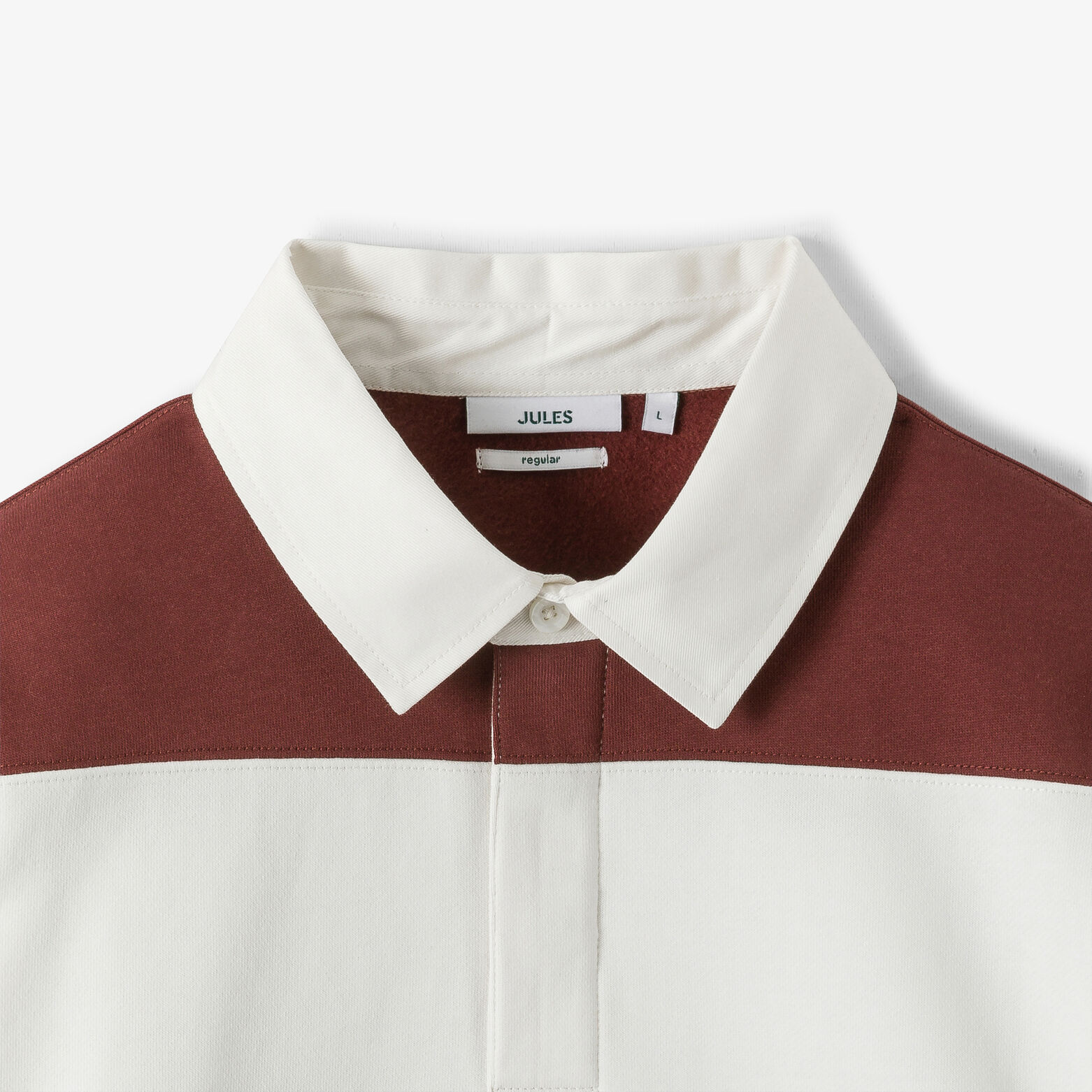 Sweat col polo ray&eacute;