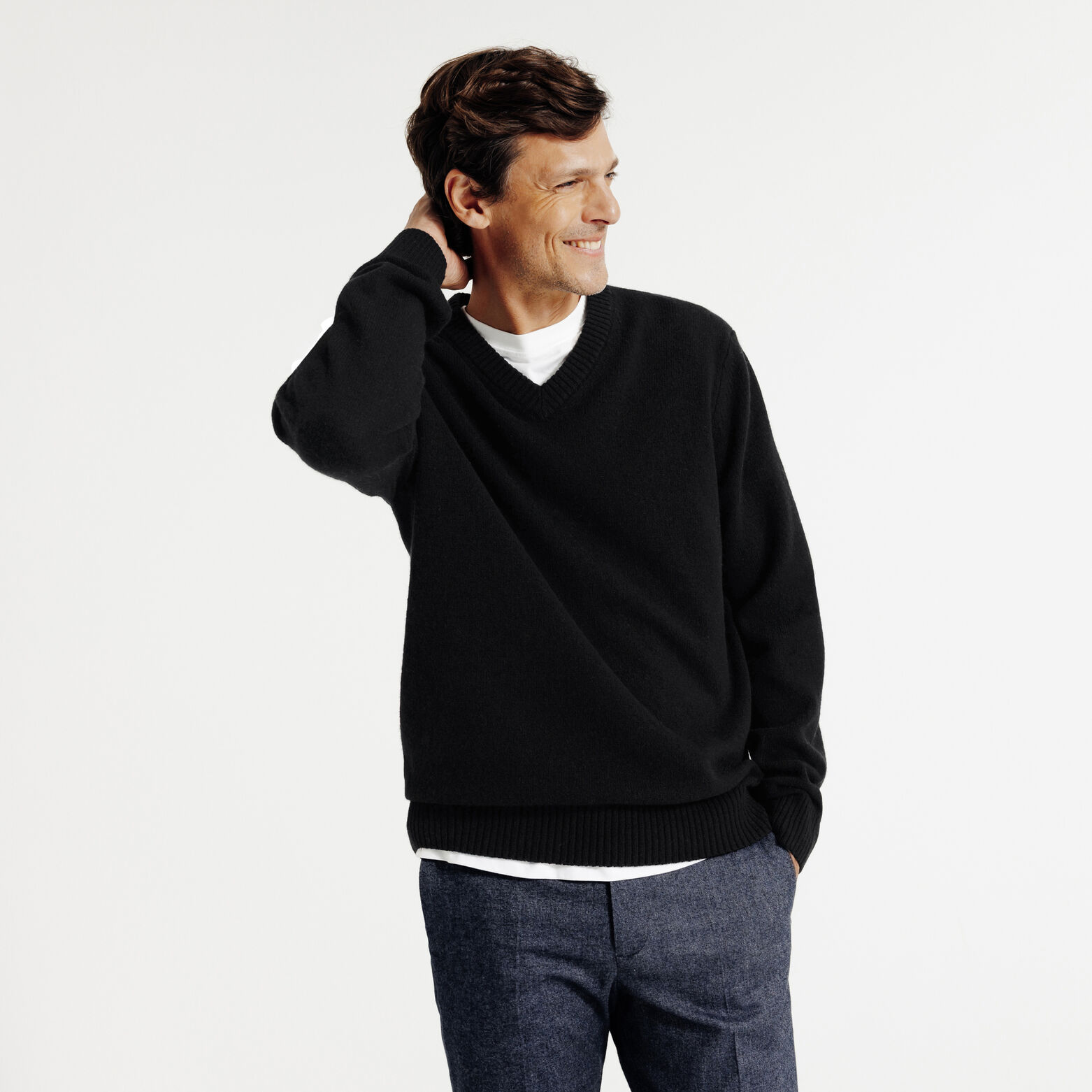 Pull col v lambswool