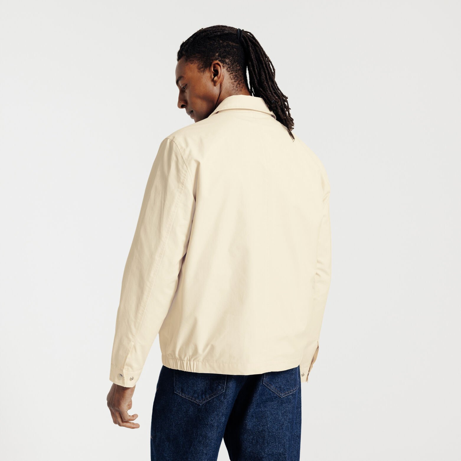 Blouson col chemise zipp&eacute;