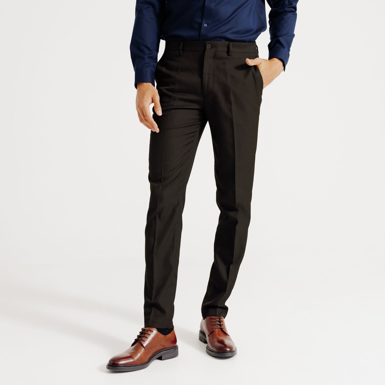 Costume 2 pi&egrave;ces slim - Marron