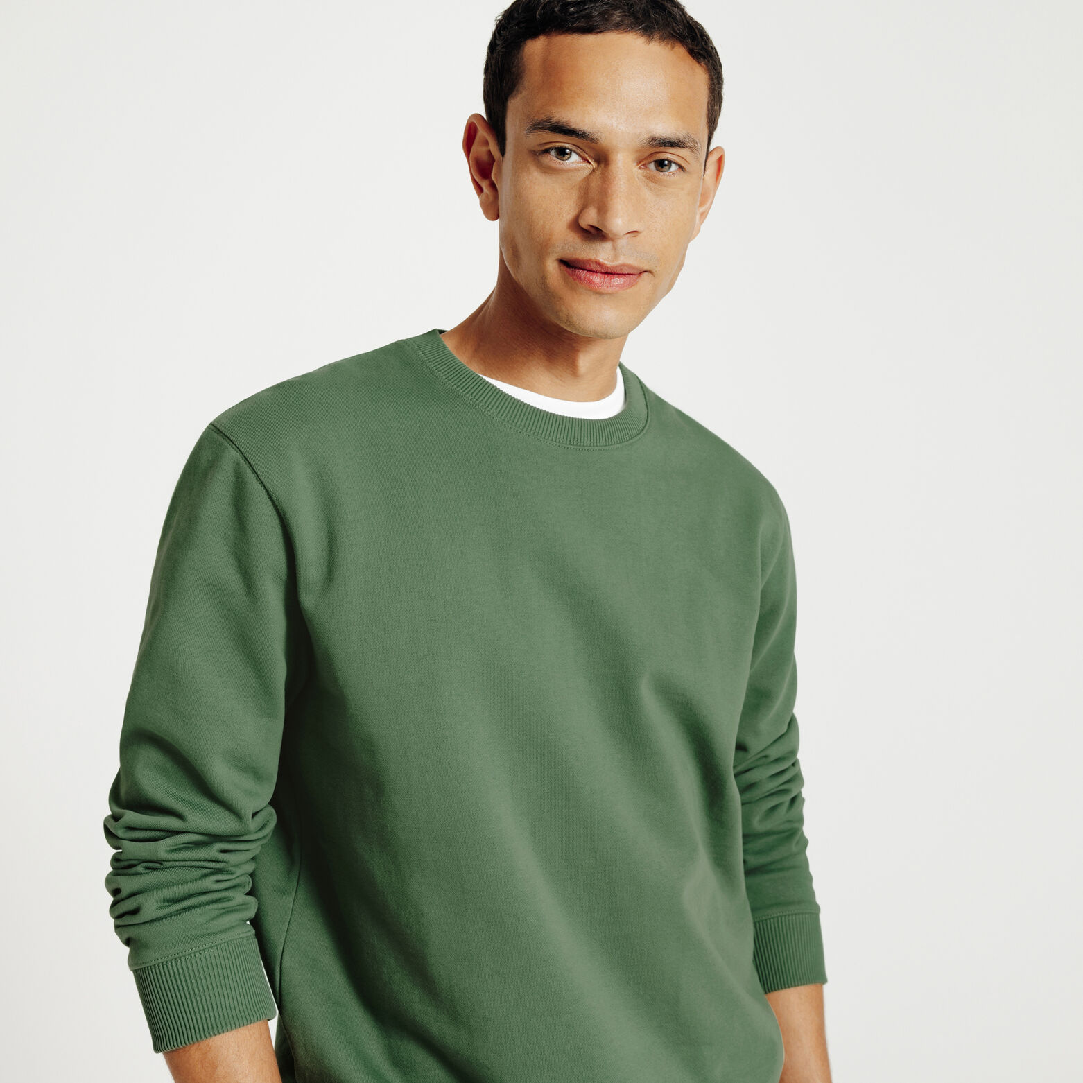 Sweat col rond uni