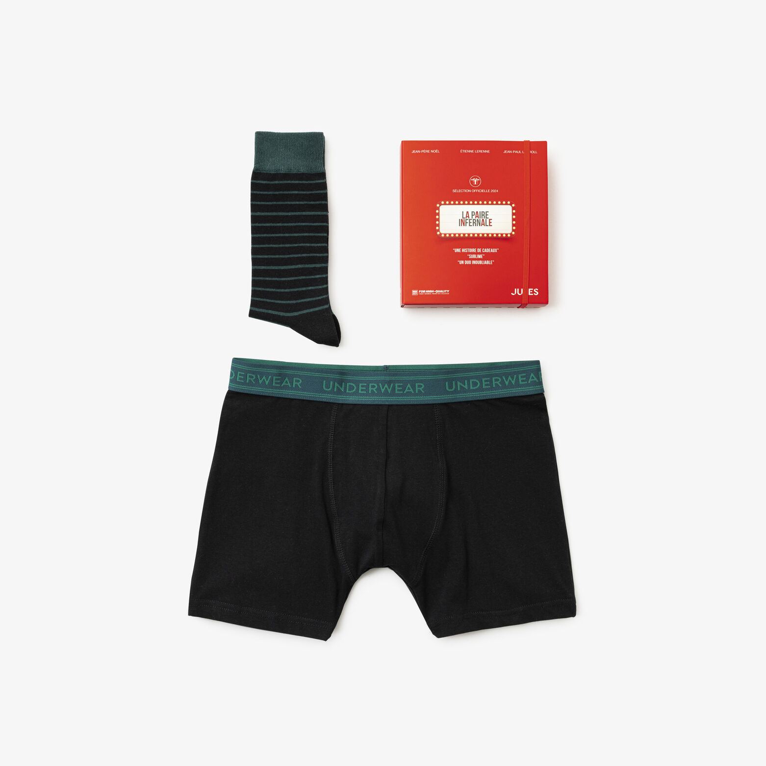 Coffret boxer et chaussettes fantaisies