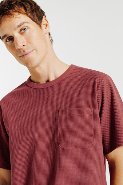 Tee shirt mati&egrave;re gaufr&eacute;e