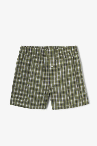 Cale&ccedil;on &agrave; carreaux en coton