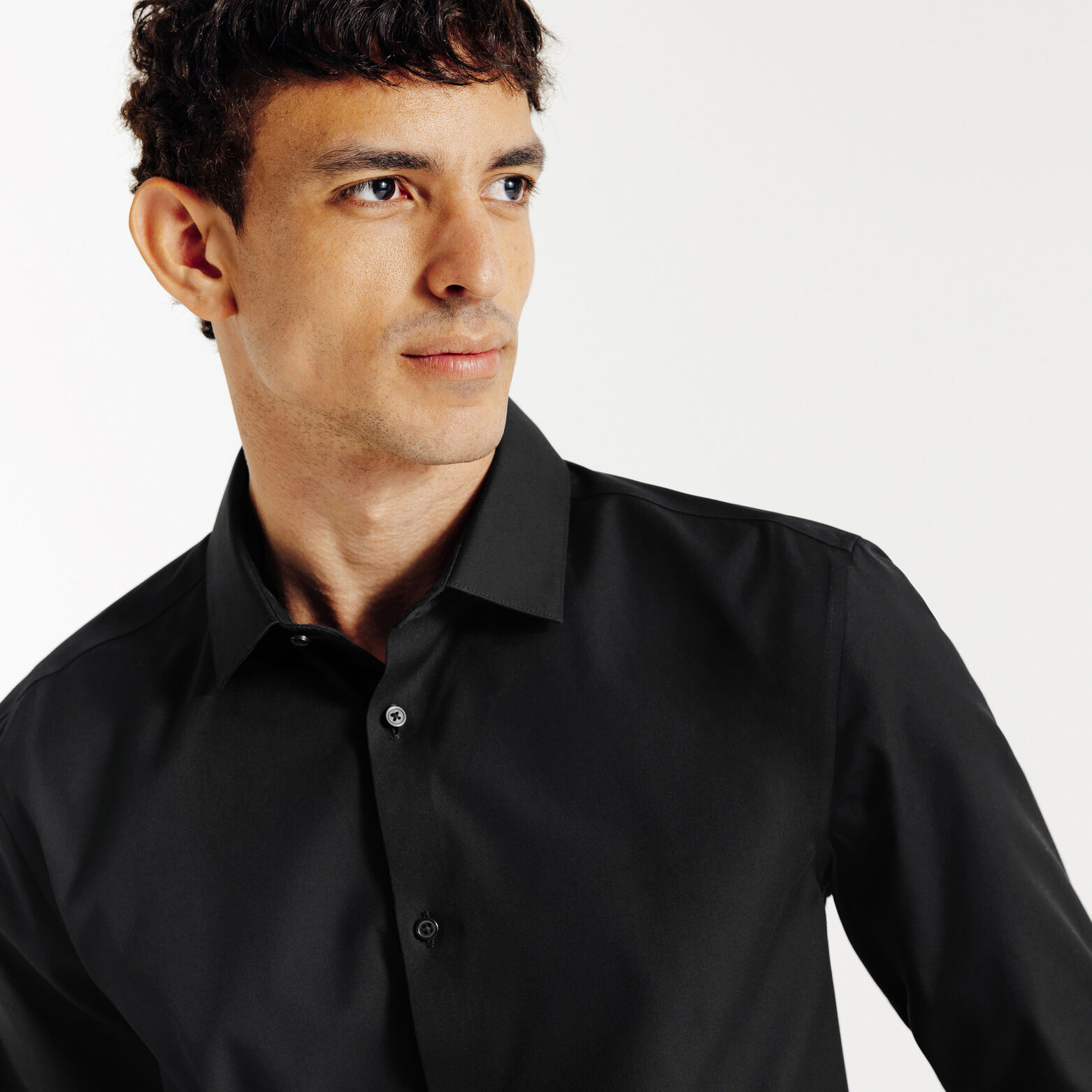 Chemise sans repassage en coton slim