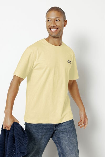 Tee shirt brod&eacute; en coton