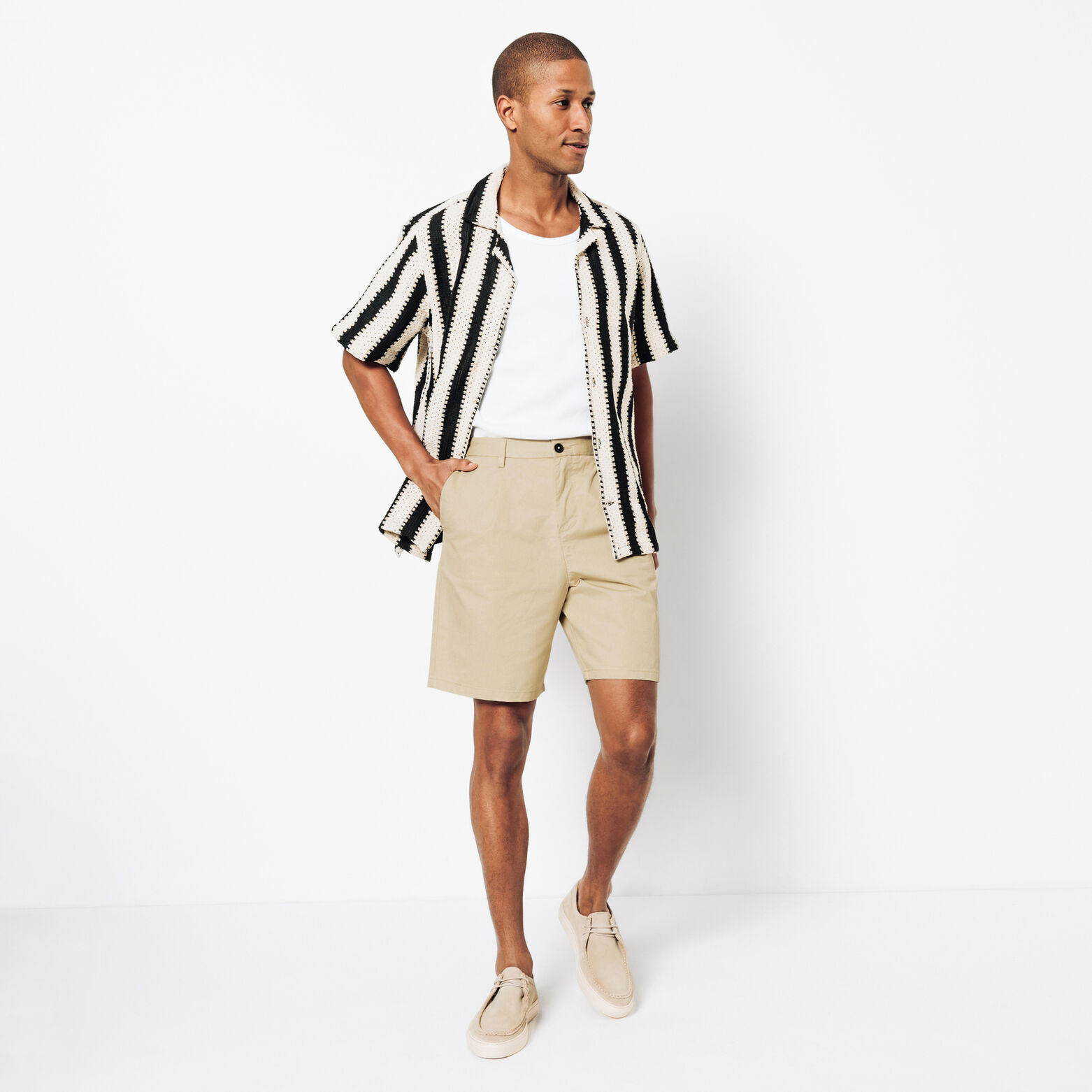 Bermuda en coton lin