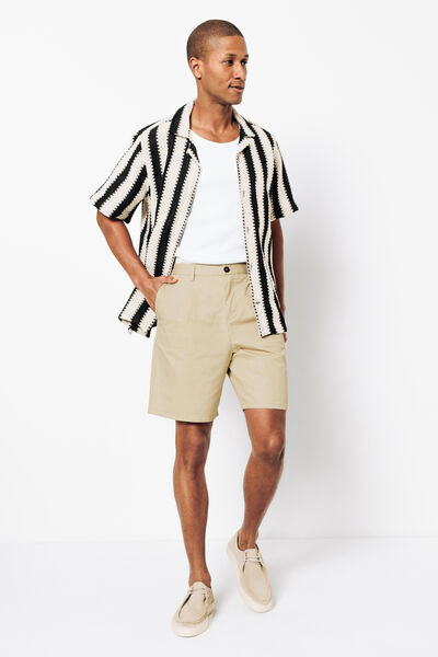 Bermuda en coton lin