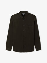 Chemise en coton lin unie