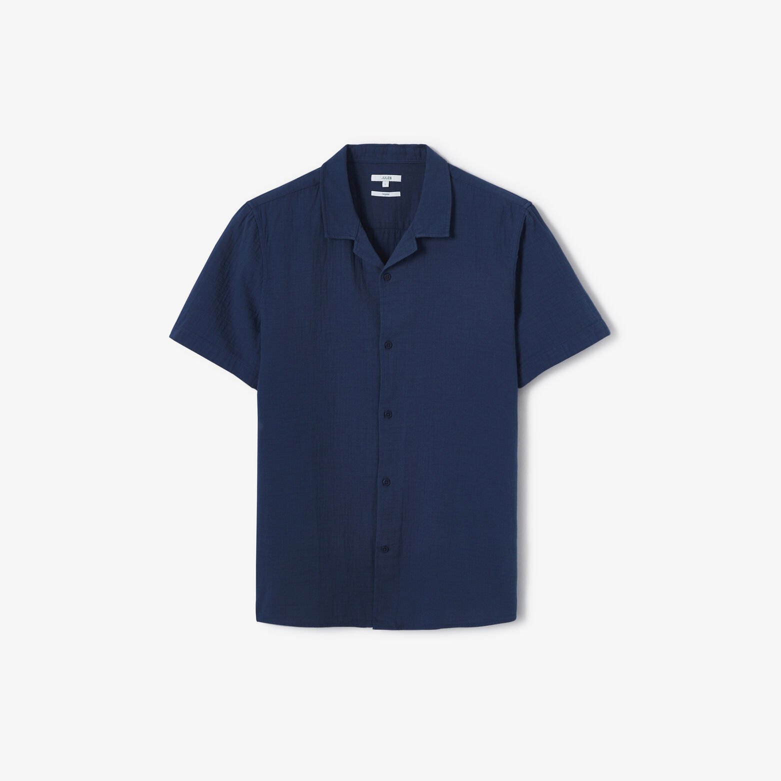 Chemisette en gaze de coton col requin