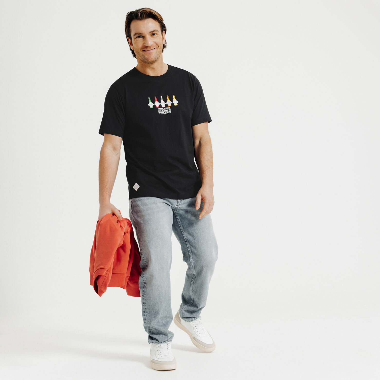 Tee shirt imprim&eacute; poitrine licence Tabasco