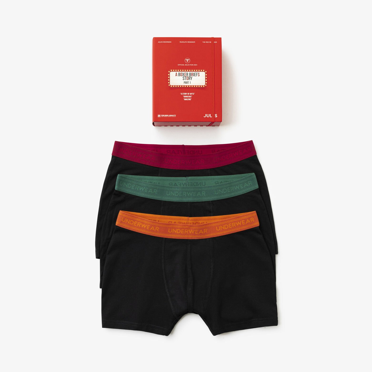 Coffret version anglaise 3 boxers