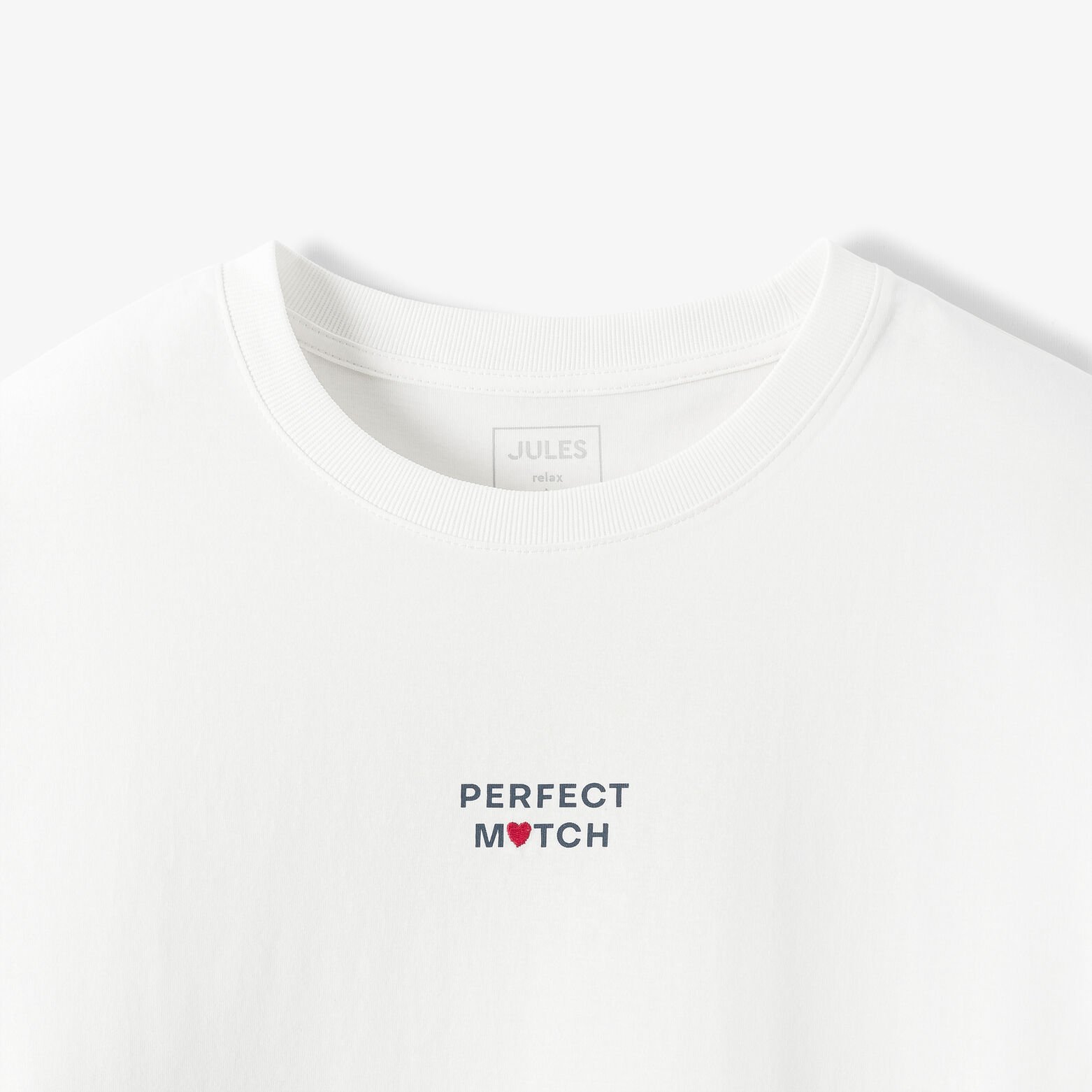 T-shirt met Sint-Valentijn print voor- en achteraa