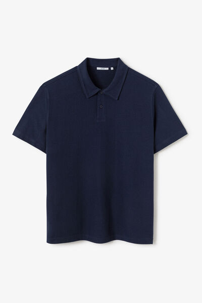 Polo manches courtes textur&eacute;