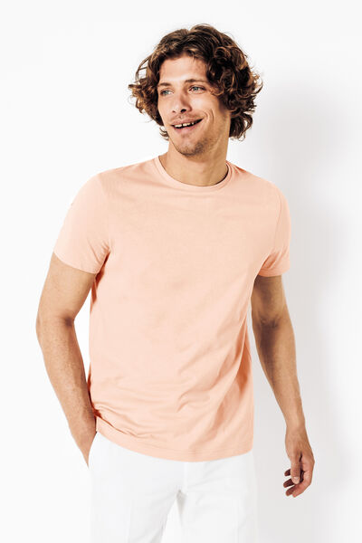 Tee shirt en coton col rond basique