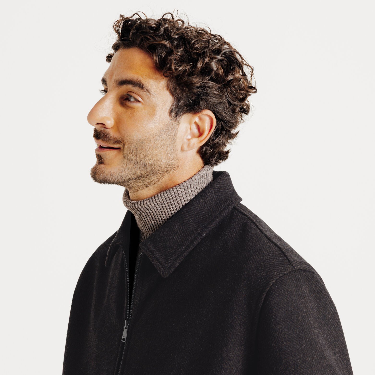 Blouson col chemise zipp&eacute;