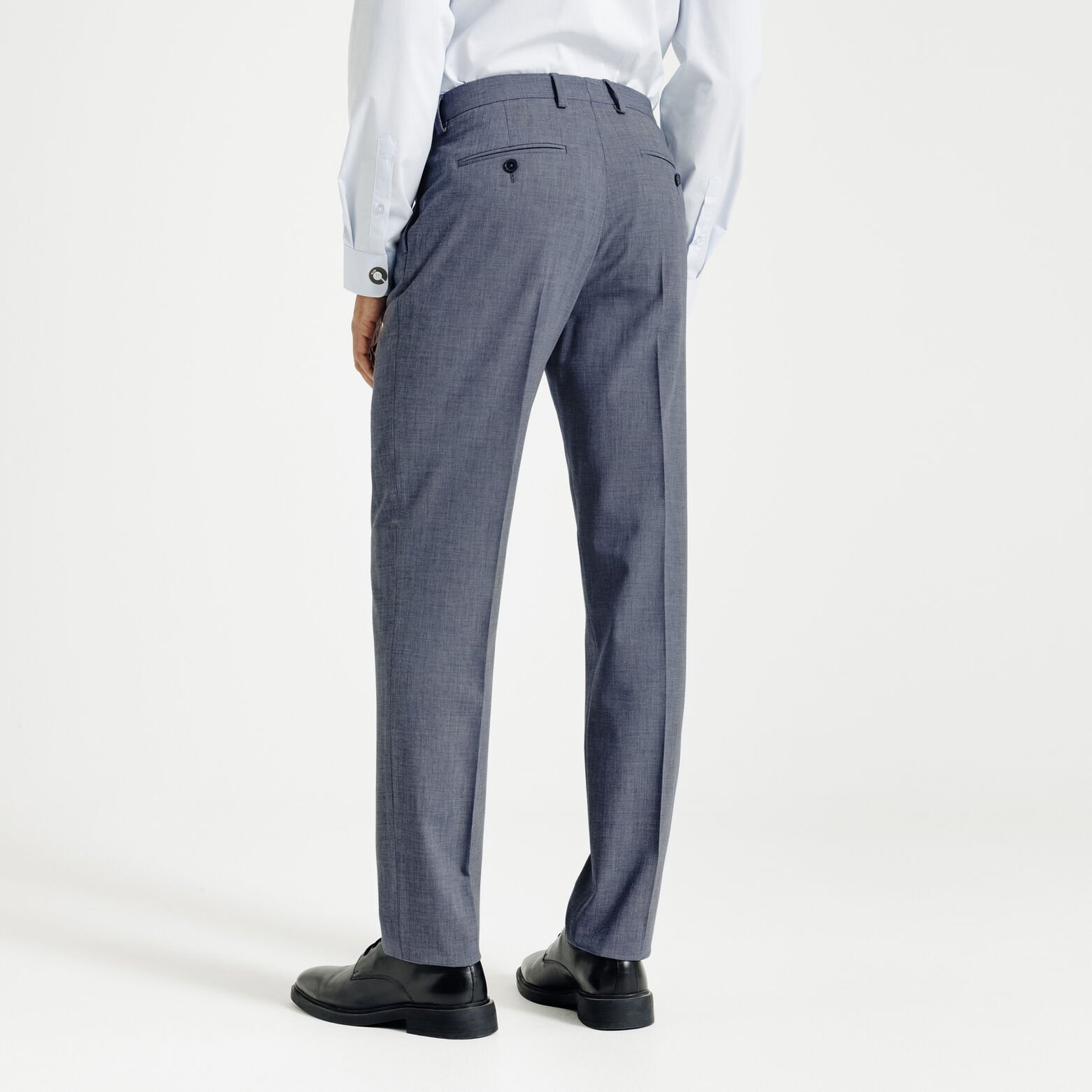 Pantalon de costume confort bi-ton