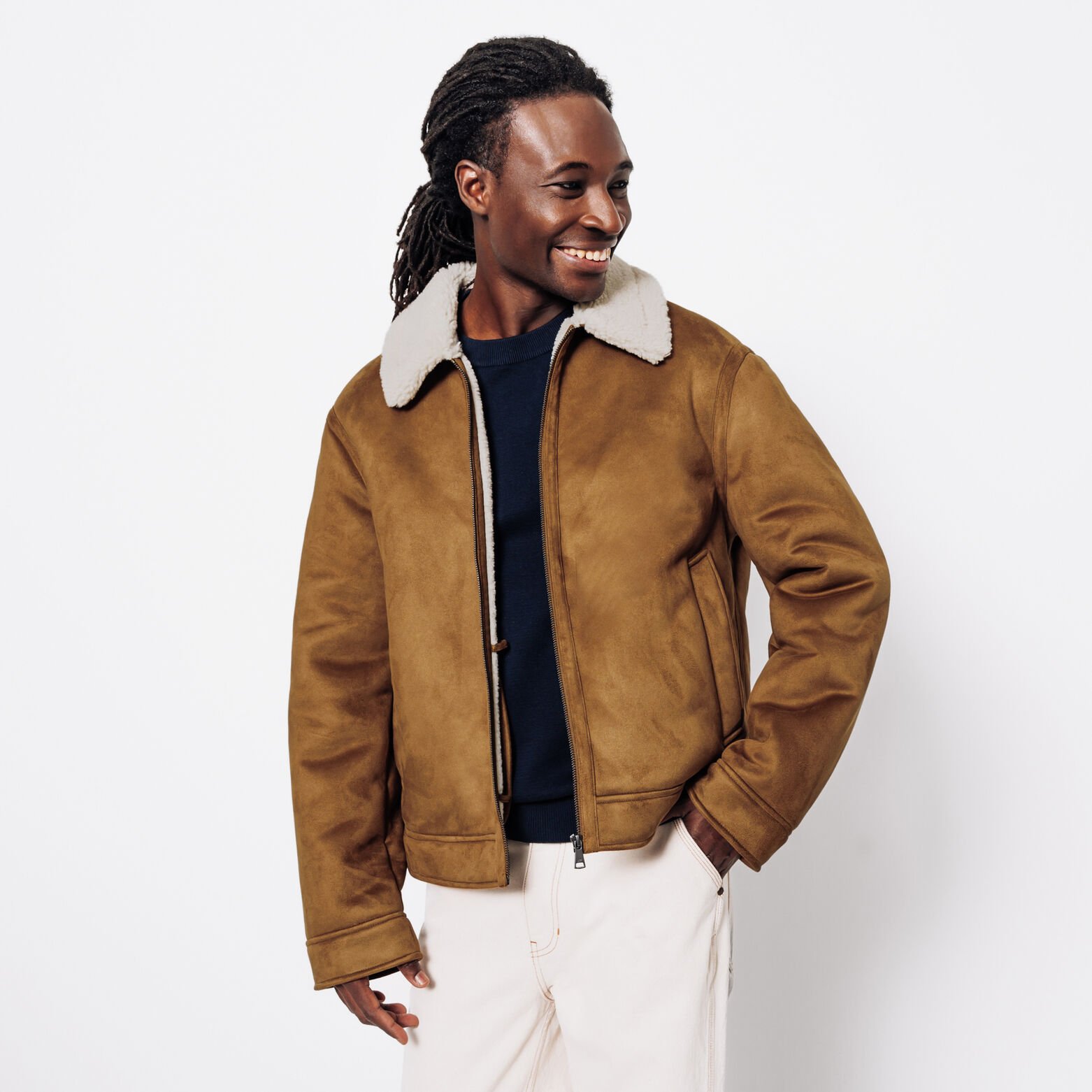 Blouson bombardier en sherpa