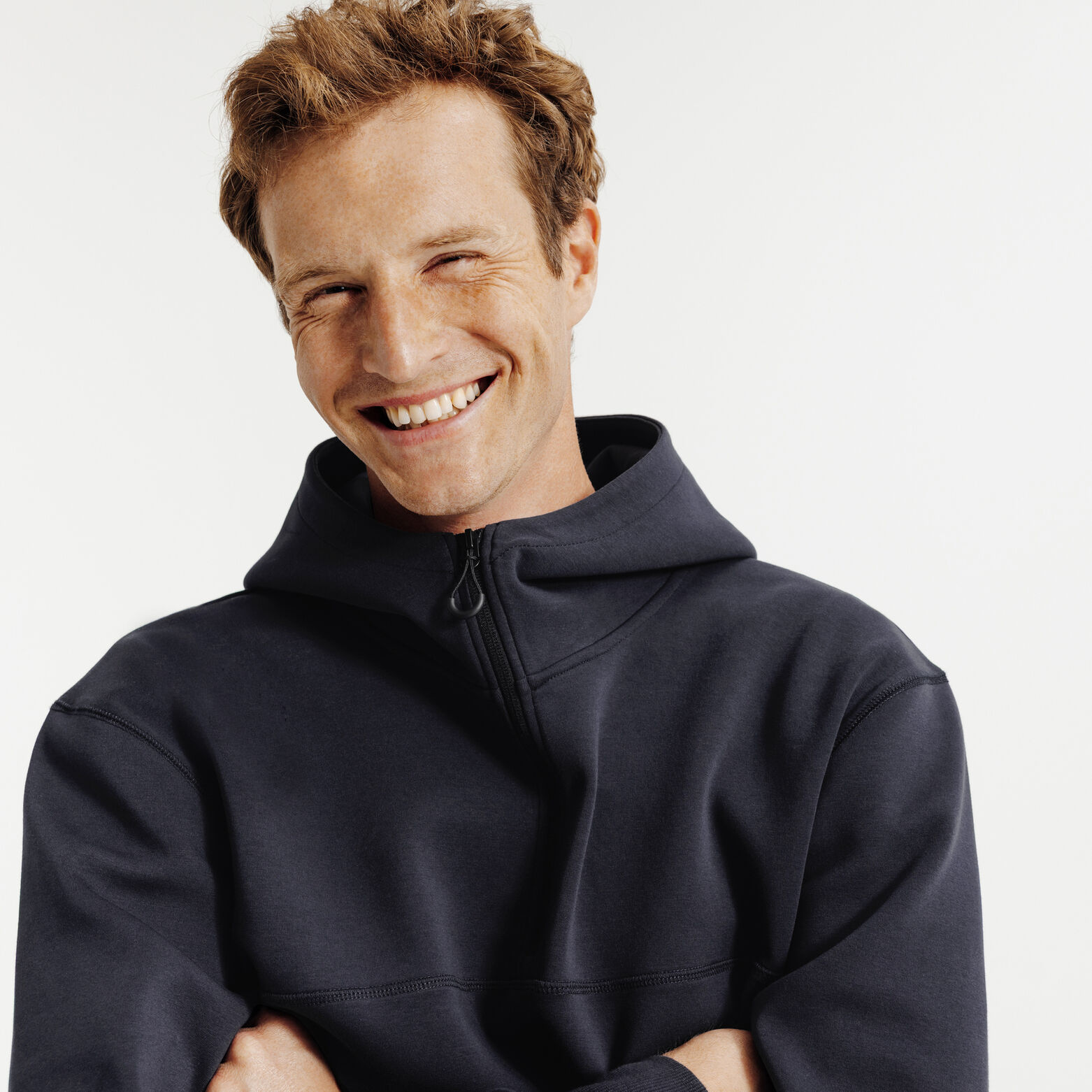 Sweat &agrave; capuche zipp&eacute; cordons