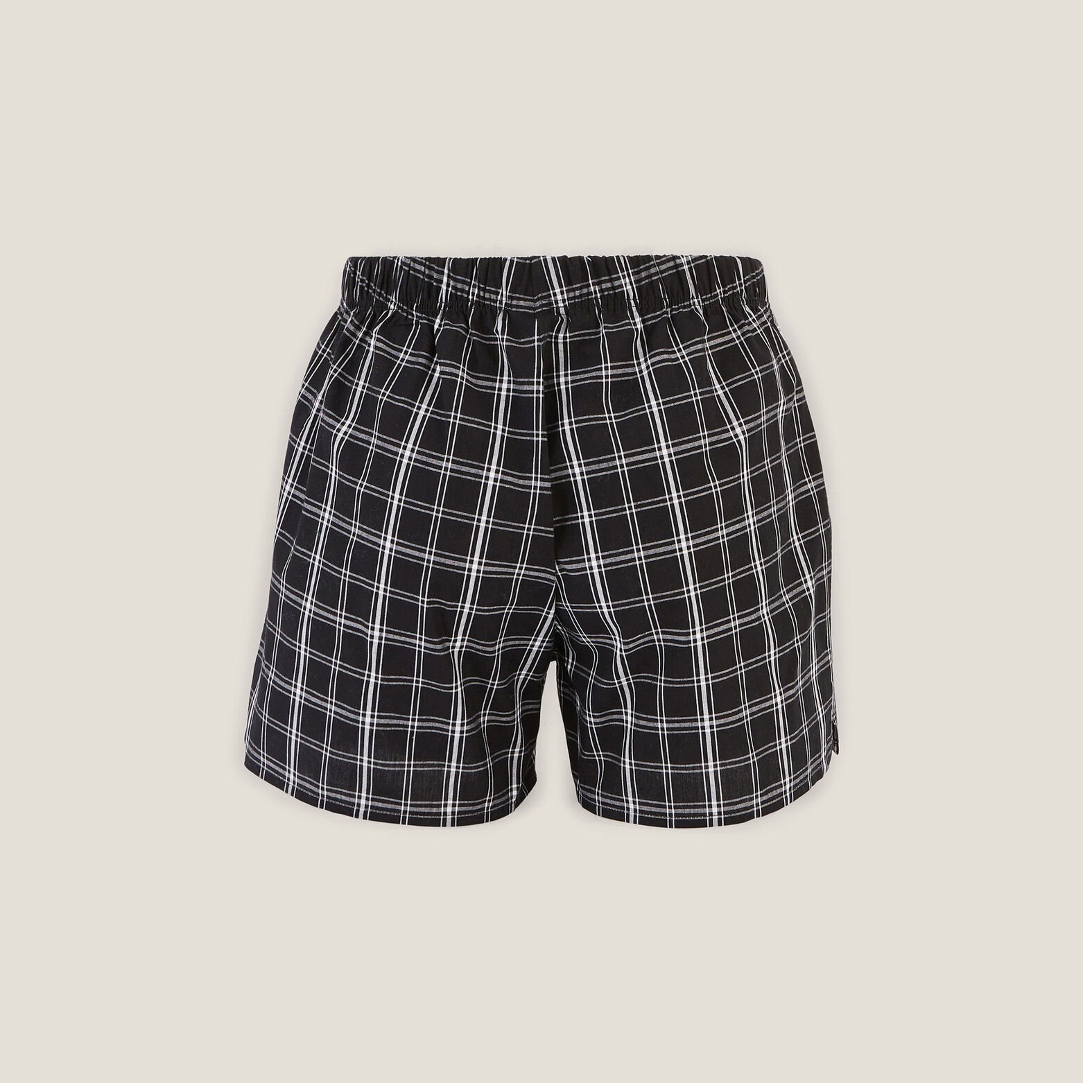 Cale&ccedil;on &agrave; carreaux en coton