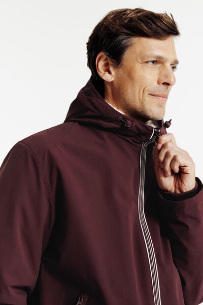 Blouson &agrave; capuche doubl&eacute; en sherpa