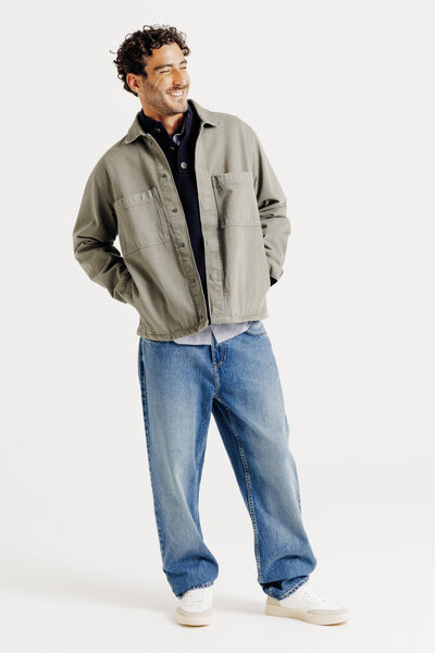 Pull col montant boutonn&eacute; lambswool