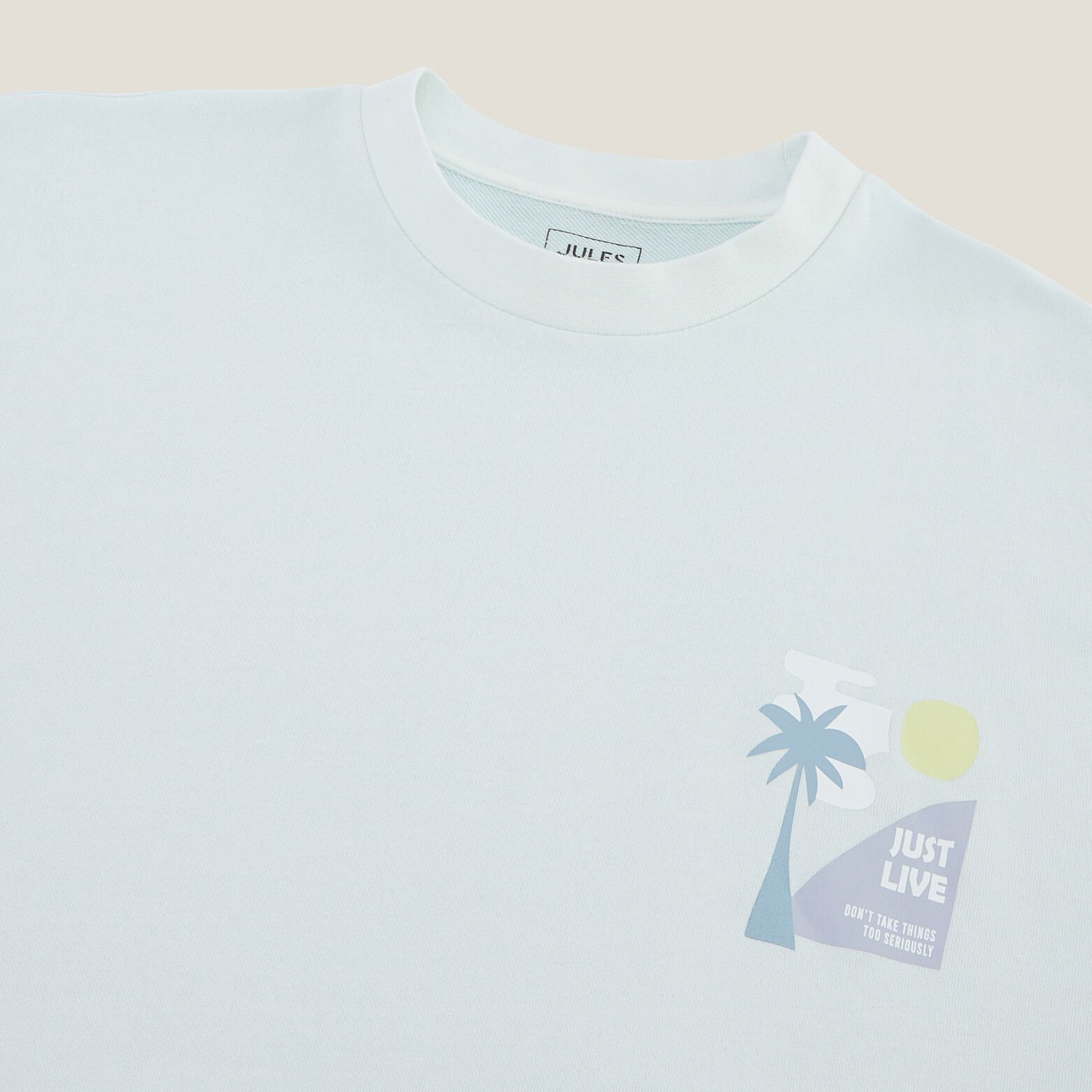 T-shirt met print in molton