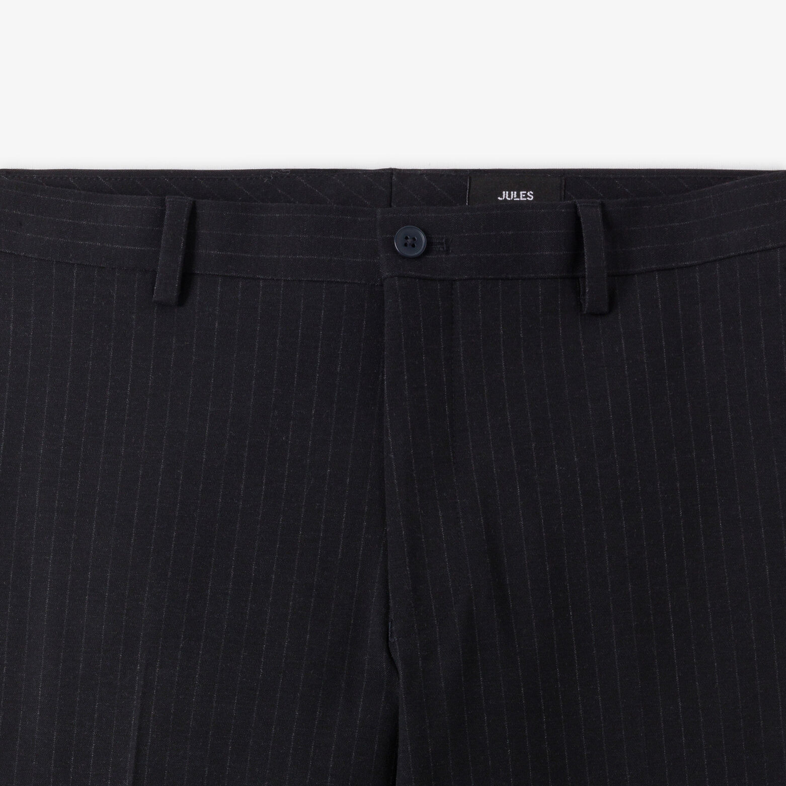 Comfort fit gestreepte kostuumbroek