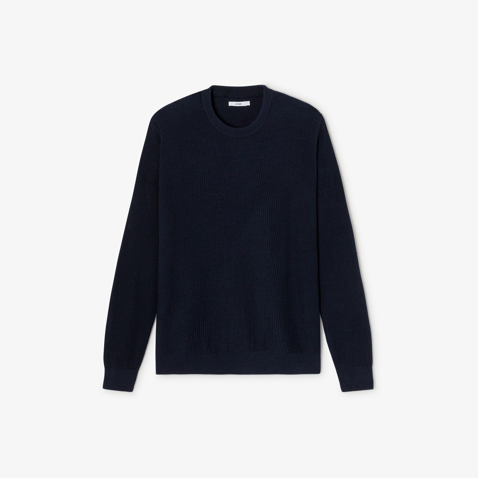 Pull col rond c&ocirc;te fantaisie