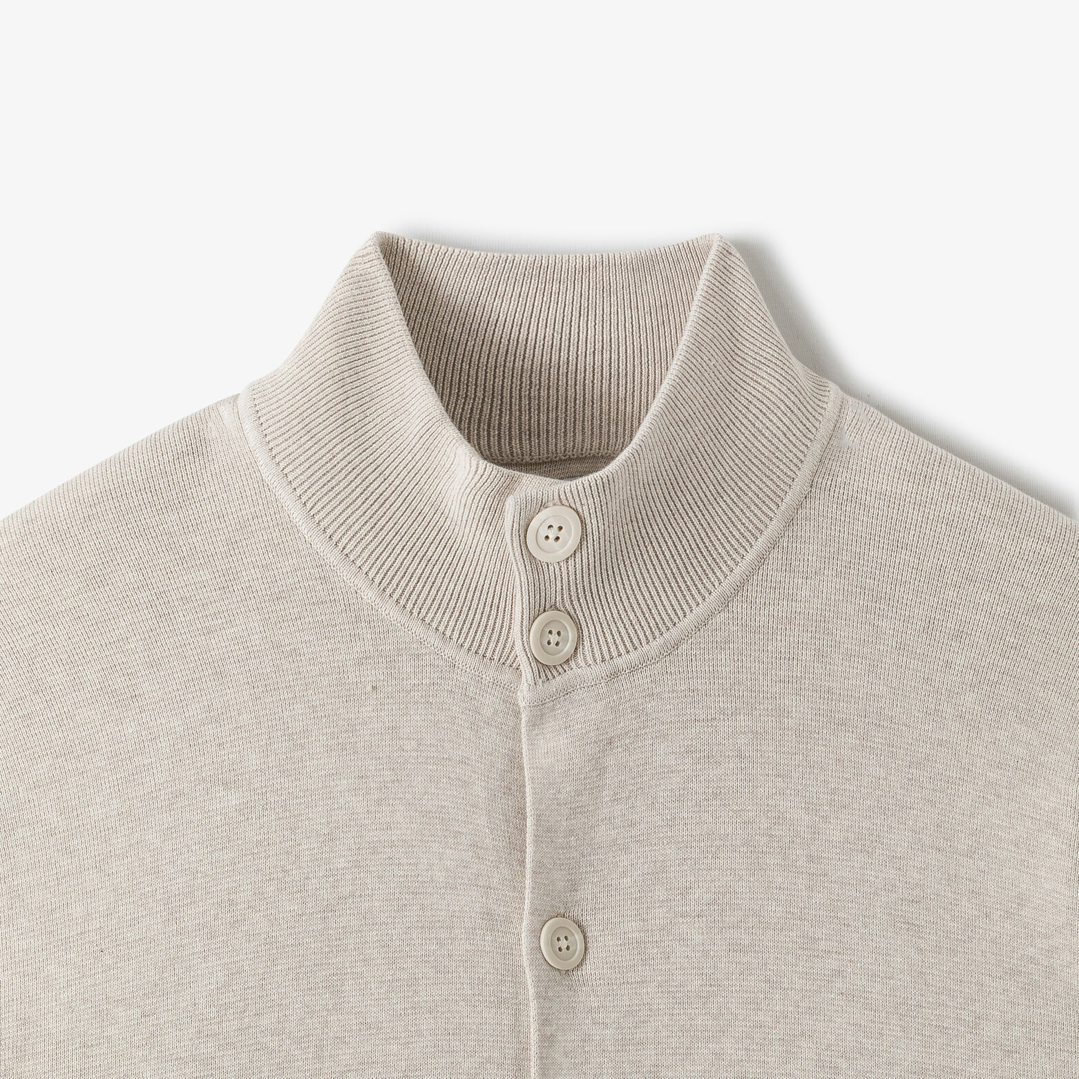 Gilet met knopen en opstaande kraag