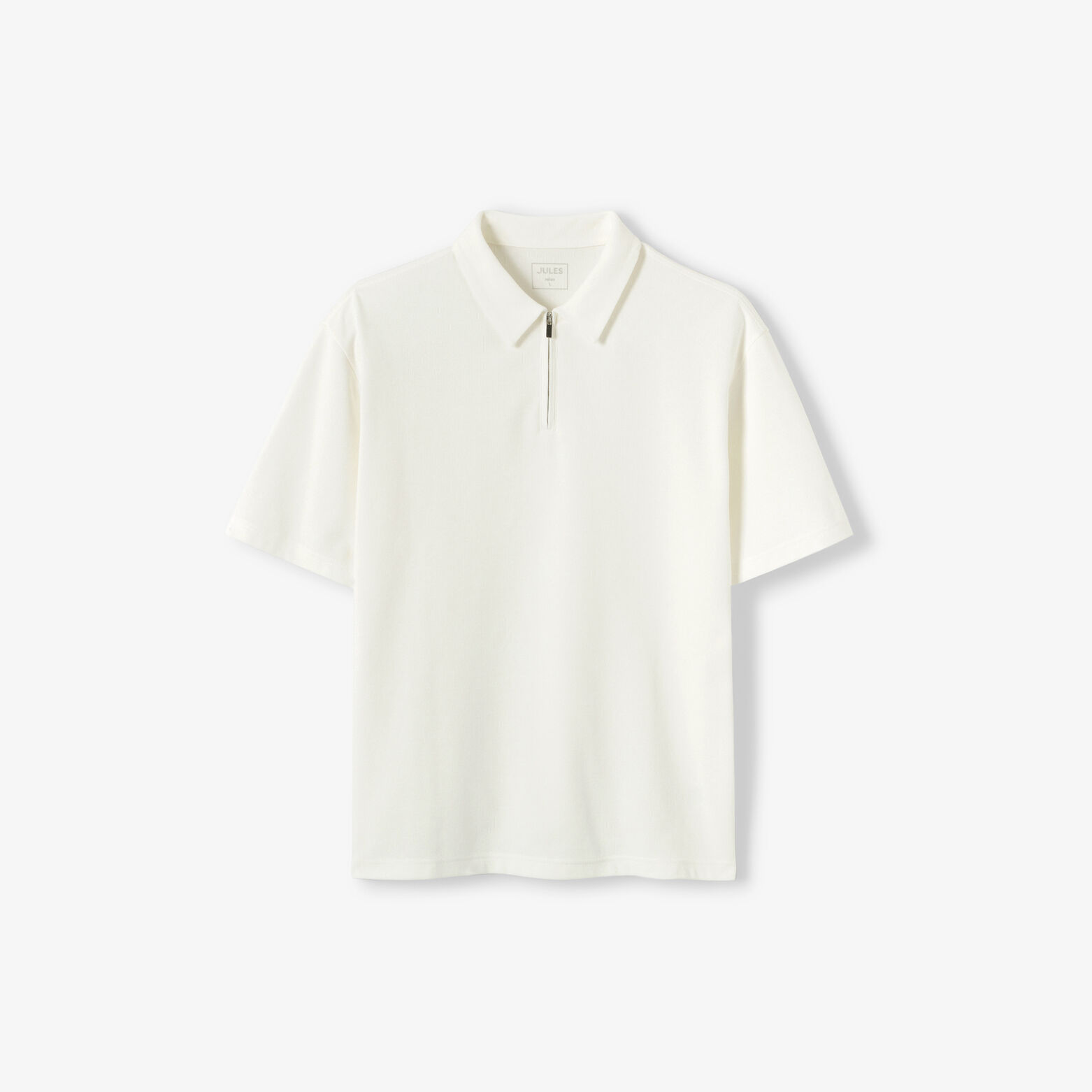 Polo manches courtes col zipp&eacute;