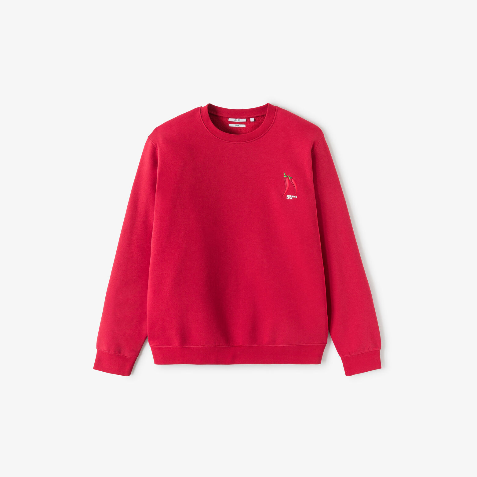 Sweat col rond animation Saint-Valentin