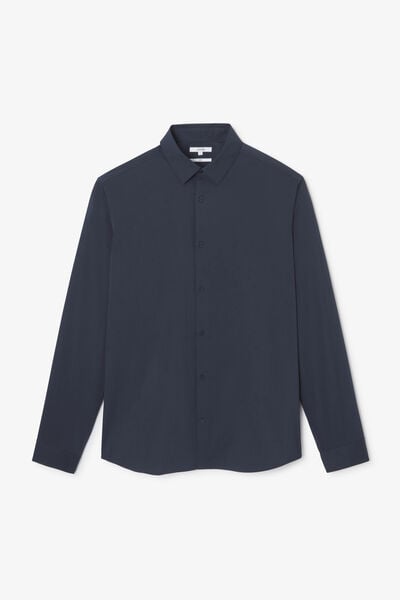 Chemise slim unie coton