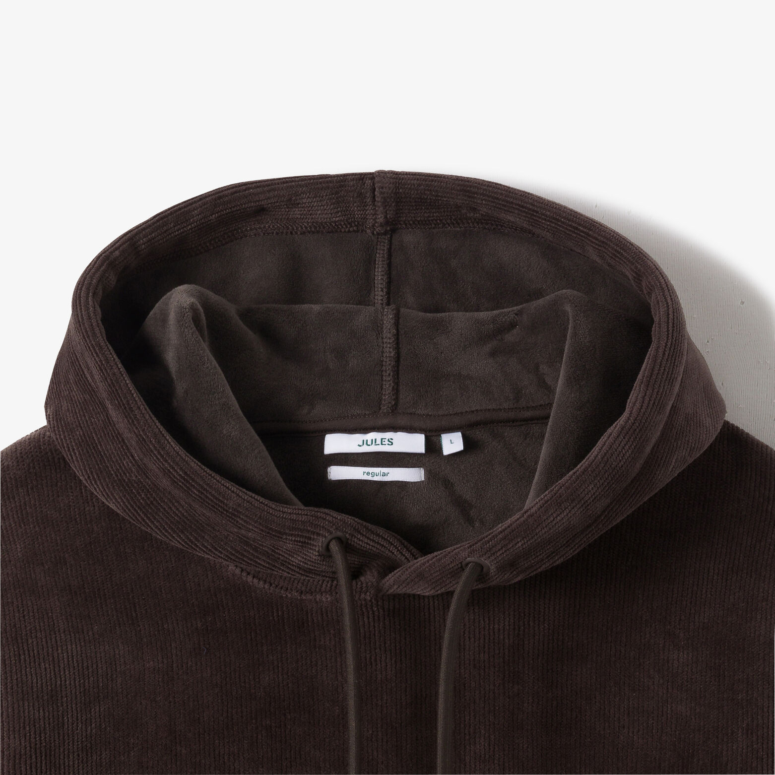 Sweater met kap in fluweel