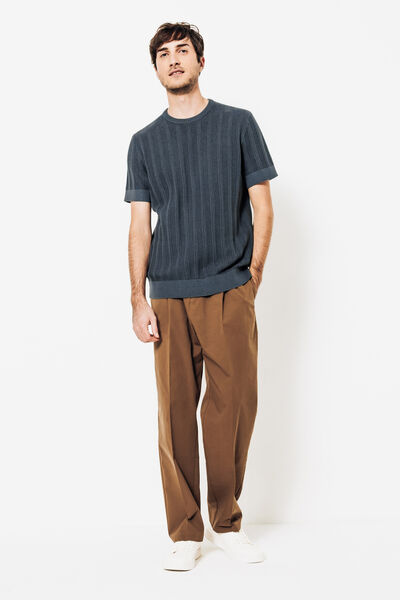 Tee shirt en maille jeux de points