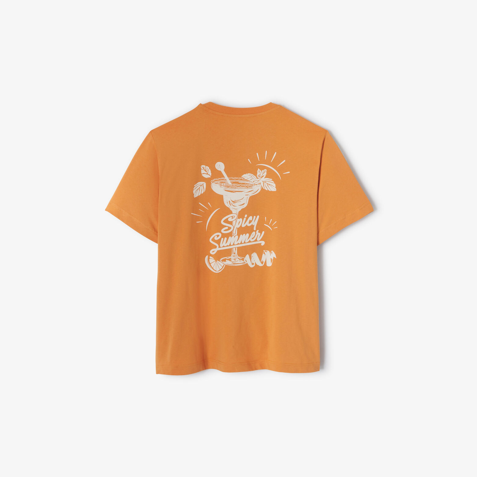 Tee shirt imprim&eacute; cocktail devant et dos