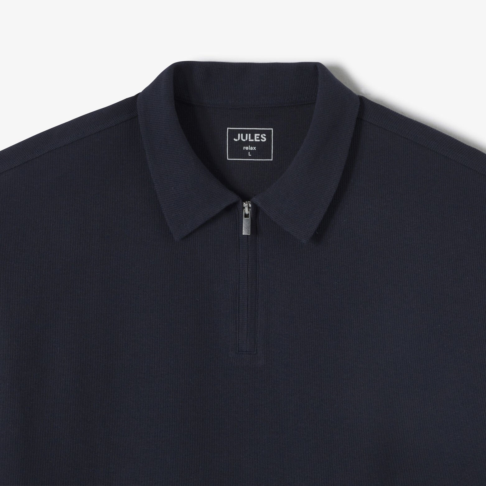 Polo manches courtes col zipp&eacute;