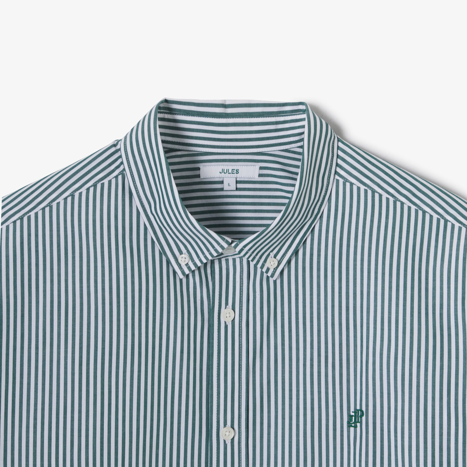 Chemise en coton ray&eacute;e color&eacute;e