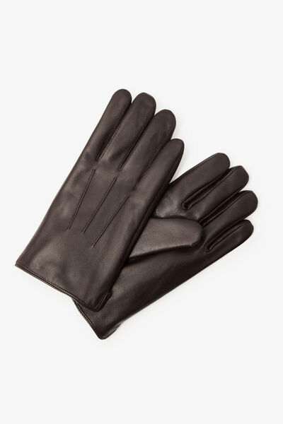 Coffret version anglaise gants tactiles en cuir