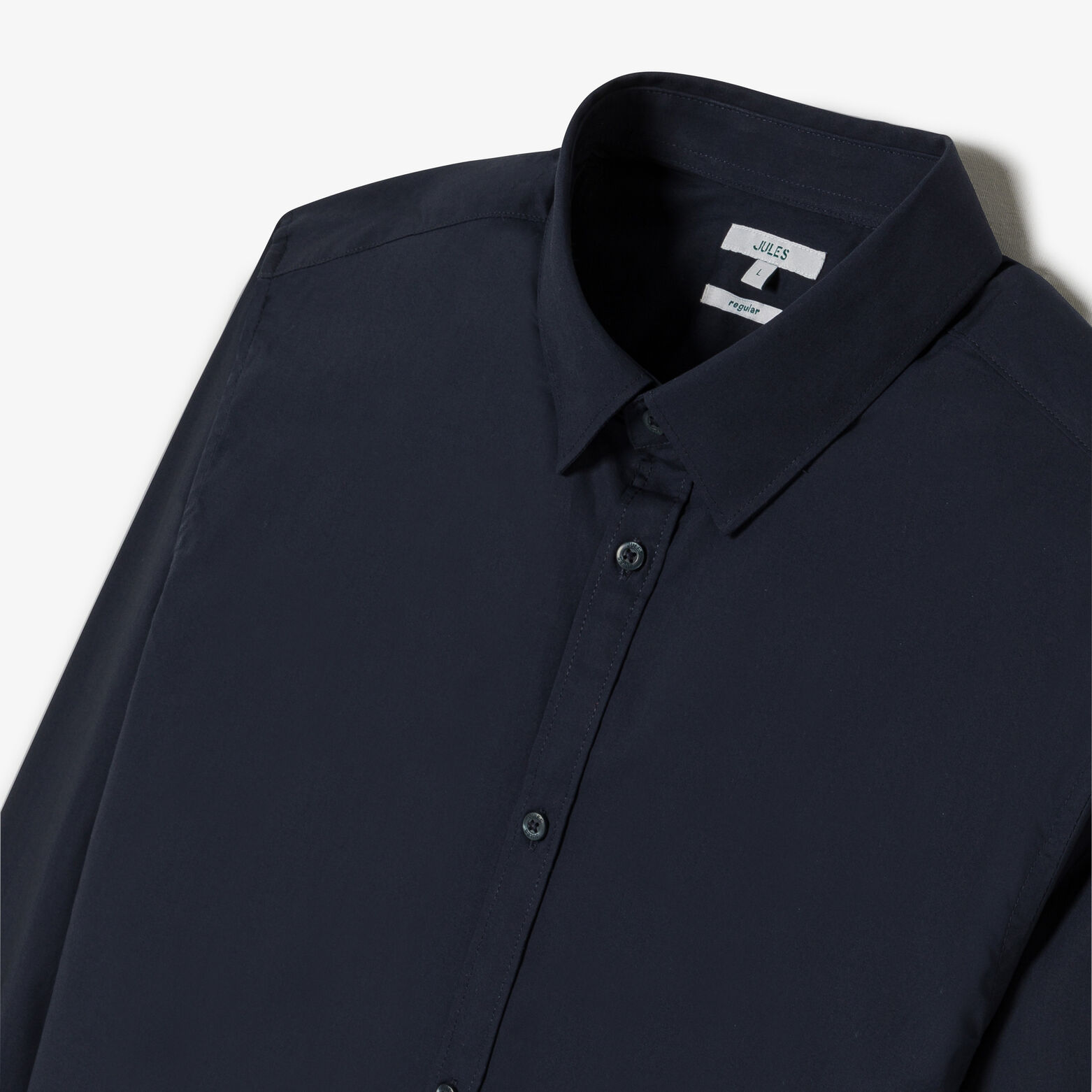 Chemise en coton col semi italien