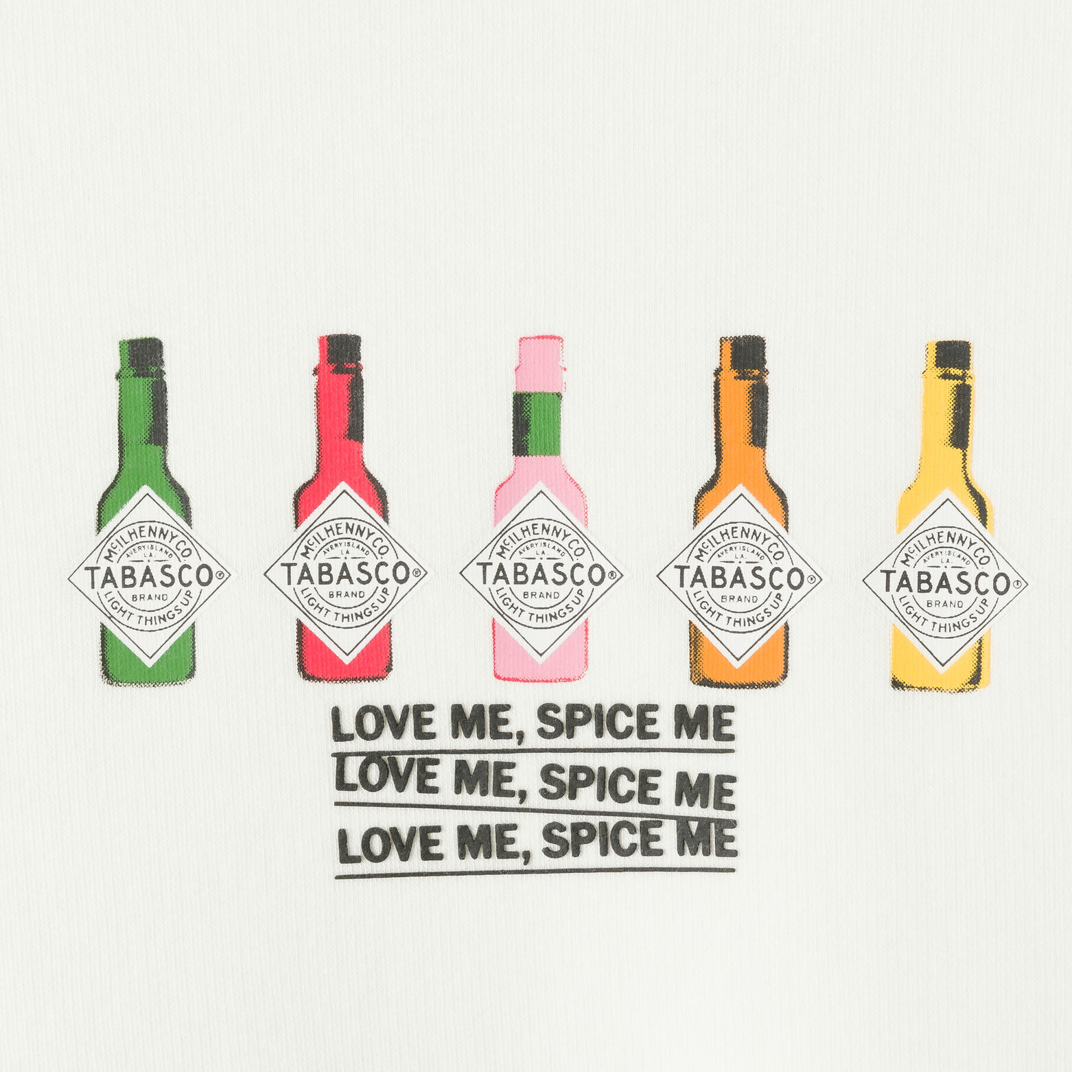 Sweat col rond imprim&eacute; licence Tabasco